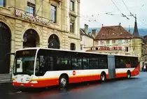 VR La Chaux-de-Fonds Nr. 228/NE 29'228 Mercedes Citaro am 23. Dezember 2009 Neuch�tel, Place Pury