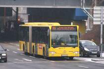 EVAG 4511 (E VG 4511) mit der Linie 155 am Rathaus Essen,9.2.2010.