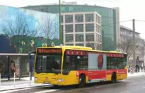 EVAG 4005 (E VG 4005) mit Werbung f�r die Sparkasse Essen.
Aufgenommen an der Hollestr. am 9.2.2010.