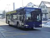 VZO-Mercedes Citaro NR.71 am Bahnhof R�ti am 16.2.10