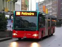 VB Biel - Mercedes Citaro Nr.156  BE 666156 unterwegs auf der Linie 1 in Biel am 29.01.2010