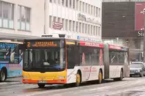 KEVAG (KO RY 340) mit Werbung f�r die Apotheke.
Aufgenommen am Zentralplatz,12.2.2010.
