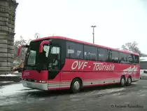MAN RH 403-13,7 (Wagennummer 1459, Kennzeichen N-YZ 257) des OVF am 25.01.2010 vor dem N�rnberger Hauptbahnhof.