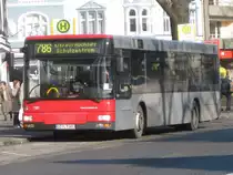 Rheinbahn 7381 auf Linie 786 Haltestelle Haan Markt  Aufnahmedatum 18.02.2010