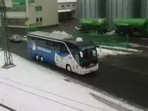 Der Teambus der TSG 1899 Hoffenheim am 18.02.10 in Sinsheim.
