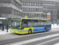 Mercedes O 530 Citaro (Wagennummer 4404, Kfz-Kennzeichen EN-GR 932) der Fa Groeger Reisen (Hattingen an der Ruhr). Der Bus ist im Einsatz im Auftrag der Busverkehr Rheinland GmbH, Düsseldorf als Ortsbuslinie OV5 (Velbert-Langenhorst, Hasenpfad - Velbert Zentrum - Velbert-Kostenberg, Am Grünewald). Aufgenommen am 14.02.2010. Ort: Velbert, Postamt.