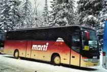 Marti, Kallnach Nr. 9/BE 572'209 Setra am 9. Januar 2010 Adelboden, Unter dem Birg (Einsatz am Ski-Weltcup von Adelboden)