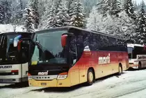 Marti, Kallnach Nr. 10/BE 572'210 Setra am 9. Januar 2010 Adelboden, Unter dem Birg (Einsatz am Ski-Weltcup von Adelboden)