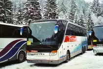 Tritten, Zweisimmen BE 403'980 Setra am 9. Januar 2010 Adelboden, Unter dem Birg (Einsatz am Ski-Weltcup von Adelboden)