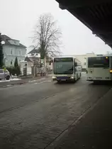 Ein SWEG Bus in Sinsheim Hbf am 17.02.10