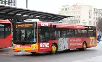 KEVAG (KO RY 183) mit Werbung f�r REWE.
Aufgenommen am HBF Koblenz,12.2.2010.