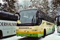 Sommer, Grnen BE 26'562 Volvo am 9. Januar 2010 Adelboden, Unter dem Birg (Einsatz am Ski-Weltcup von Adelboden)