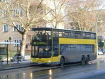 MAN Lion's City DD (Doppelstock) auf der Linie 181 nach U-Bahnhof Walther-Schreiber-Platz an der Haltestelle Steglitz Steglitzer Damm/Halskestrae.
