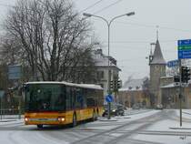Postauto - Setra BE 350471 unterwegs in Nidau am 31.01.2010