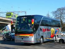 Dysli Bern - Setra S 415 HDH Nr.20  BE 10444 unterwegs in der Stadt Bern am 21.02.2010