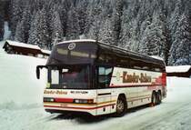 Kander-Reisen, Frutigen Nr. 5/BE 44'948 Neoplan am 9. Januar 2010 Adelboden, Unter dem Birg (Einsatz am Ski-Weltcup von Adelboden)