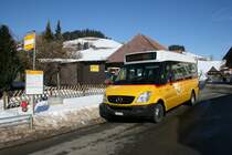 PU RBS, Bern, Nr. 222 (BE 504'222, Sprinter City 35, 2007) am 22.2.2010 in Arni BE. 