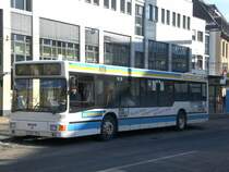 MAN Niederflurbus 1. Generation auf der Linie 14 nach Langetal an der Haltestelle Stadtzentrum.