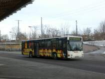 MAN Niederflurbus 1. Generation auf der Linie 152 nach Strafurt am ZOB/Hauptbahnhof.
