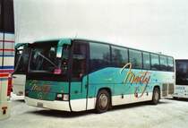 Marty, Varen VS 5689 Mercedes O 404 am 9. Januar 2010 Adelboden, Sillerenbahnen