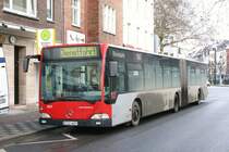 Rheinbahn 6829 (D ZZ 6829) am Belsenplatz,13.2.2010.