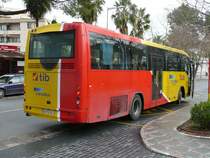 11.01.10,VOLVO-Irizar der tib Nr.14 in Peguera auf Mallorca.
