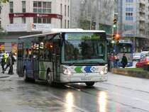 07.01.10,IVECO-Irisbus Citelis der emt Nr.129 auf der Av.Alexandre Rossello in Palma de Mallorca.