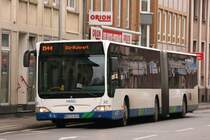 NIAG 3620 (WES O 3620) auf der Augustastr. in Moers,20.2.2010.