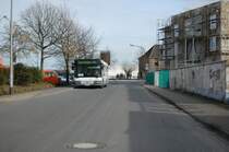 Bus 9912 der Mbus auf der Linie 016 am Bahnhof Korschenbroich ein MAN Modell. 27.2.2010