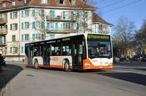 RBS, Worblaufen Nr. 2/BE 366'002 Mercedes am 1. Mrz 2010 in der Berner Rodtmattstrasse.