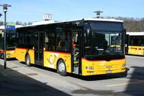 Fr die neu von PostAuto bediente Linie Spiez - Emdthal - Aeschi hat die Regie im Januar 2009 einen neuen MAN A66-Midibus erhalten. Er trgt die Nummer BE 653'383 und fuhr mir am 1.3.2010 in Spiez vor die Linse. 