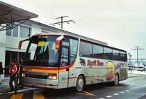 Dysli, Bern Nr. 29/BE 51'702 Setra am 10. Januar 2010 Frutigen, Bahnhof (Einsatz am Ski-Weltcup von Adelboden)