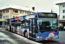 BSU Solothurn Nr. 48/SO 155'948 Mercedes Citaro am 11. Januar 2010 Herzogenbuchsee, Bahnhof (mit Vollwerbung fr  Ladedorf )