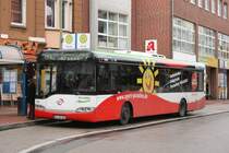 BOGE 0305 (GE BO 305) mit Werbung fr das Sportparadies.
Aufgenommen an der Ahestr. am 25.2.2010.