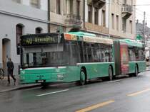 Nur noch whrend der Basler Fasnacht verkehrt die Linie 40. Die Aufnahme stammt vom 23.02.2010.