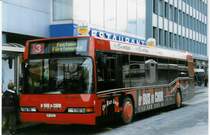 Aus dem Archiv: SBC Chur Nr. 11/GR 97'511 Neoplan am 6. Oktober 1998 Chur, Bahnhof