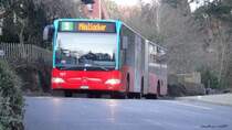 [08.03.2010] Verkehrsbetriebe Biel - Mercedes Citaro Nr. 157/BE 666 157 unterwegs auf der Linie 5 richtung Mösliacker kurz vor der Haltestelle  Sydebusweg . 
Für mich ist das Bild eher speziell, da Gelenkbusse selten bis zum Spitalzentrum fahren! Aber seit einiger Zeit immer öfter.