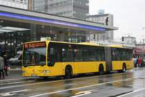 EVAG 4503 (E VG 4503) mit der Linie 155 nach Gelsenkirchen Rotthausen.
Aufgenommen am HBF Essen,1.3.2010.