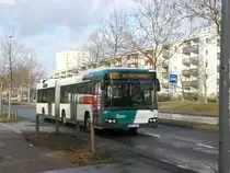 Volvo V7700 auf der Linie 693 nach Hermannswerder K�sselstra�e nahe der Haltestelle Am Stern Johannes-Kepler-Platz.