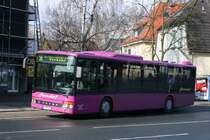 Hermsdorf Reisen (ME HR 8407) an der Haltestelle Kettwig vor der Brcke mit SEV wegen Sturmtief Cynthia fr die S-Bahnlinie 6.
1.3.2010