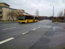 Linie 63 Citaro Blue Matic nach Graupa. Am grauen Sonntag mittag an der Dorfhainer Strae.
14.03.2010
