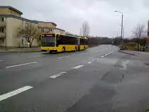 Linie 63 Citaro Blue Matic nach Graupa. Am grauen Sonntag mittag an der Dorfhainer Stra�e.
14.03.2010