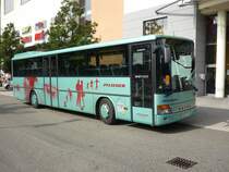 Ein Setra S 315 H macht Pause am ZOB in Sindelfingen.
