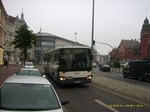 NVP-RL 396,ein SETRA 319 UL der KVG Ribnitz-Damgarten,
am regnerischen 21.06.07 auf dem Triebseer-Damm in Stralsund.