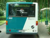 Personenverkehr mit Partikelfilter. Dieser P-AV 902 stand am 03.08.07 an der Haltestelle H�henstra�e.