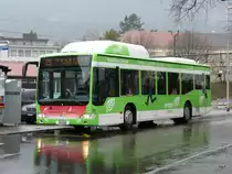 BGU - Mercedes Citaro Gasbus Nr.25  SO 144839 unterwegs auf der Linie 25 bei der Haltestelle vor dem Bahnhof Grenchen Nord am 21.03.2010