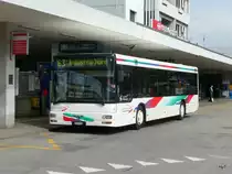 asm - MAN Bus Nr.13 BE 236839 unterwegs auf der Linie 63 bei der Haltestelle vor dem Bahnhof Langenthal am 25.03.2010