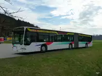 asm - Mercedes Citaro Nr.86  BE 667293 im Garageareal der asm in Wangen an der Aare am 25.03.2010