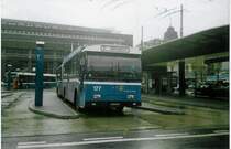 Aus dem Archiv: VBL Luzern Nr. 177 Volvo/Hess Gelenktrolleybus am 30. November 1997 Luzern, Bahnhof