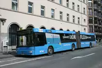 WSW 0168 (W SW 34) mit Werbung f�r das Ticket 2000.
Aufgenommen am Bahnhof Barmen, 17.3.2010.